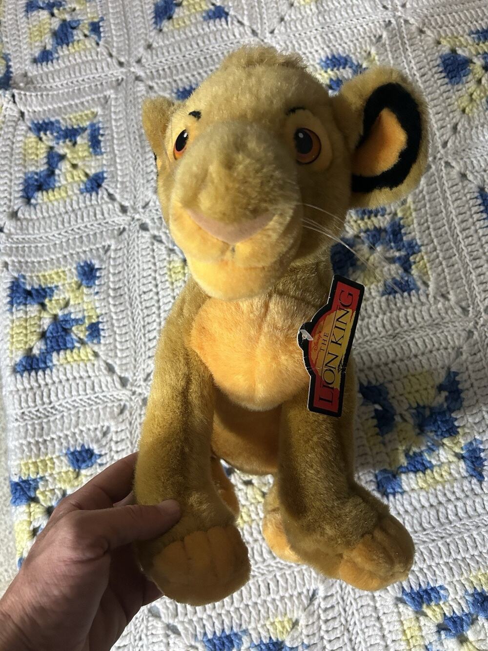 Vintage Disney Store Exclusive Lion King YOUNG SIMBA Plush LARGE 14”